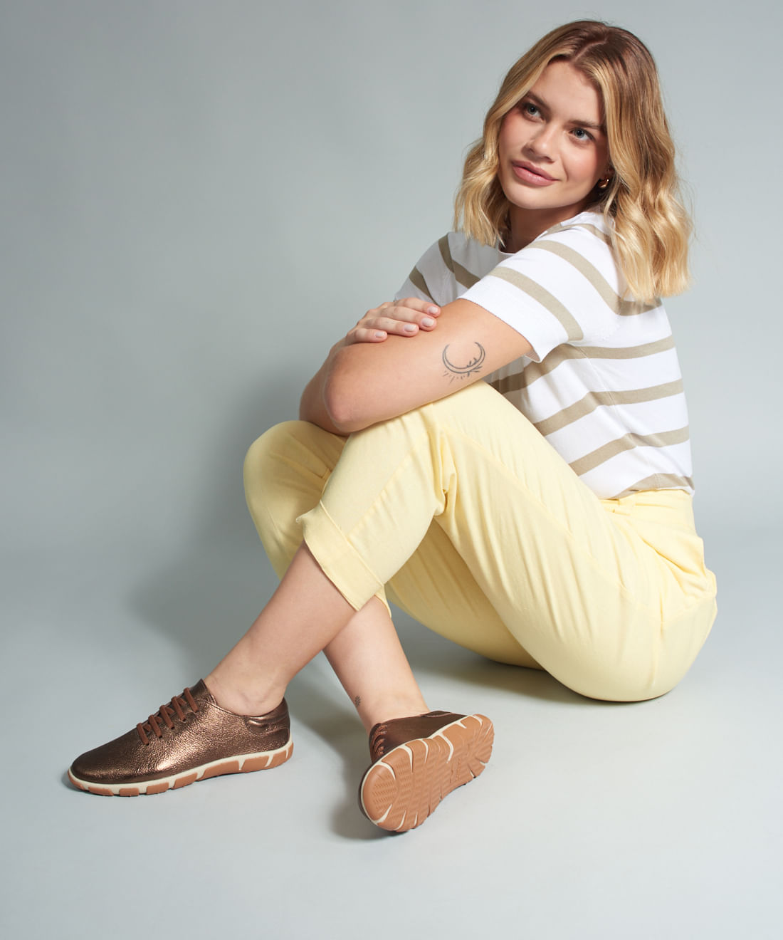 Tenis Frances Comfort - Bronze - Imagem 6