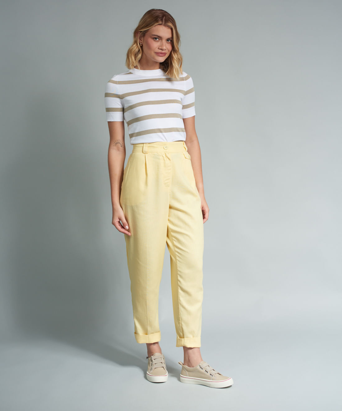 Tenis Lona Elastico - Offwhite - Imagem 15