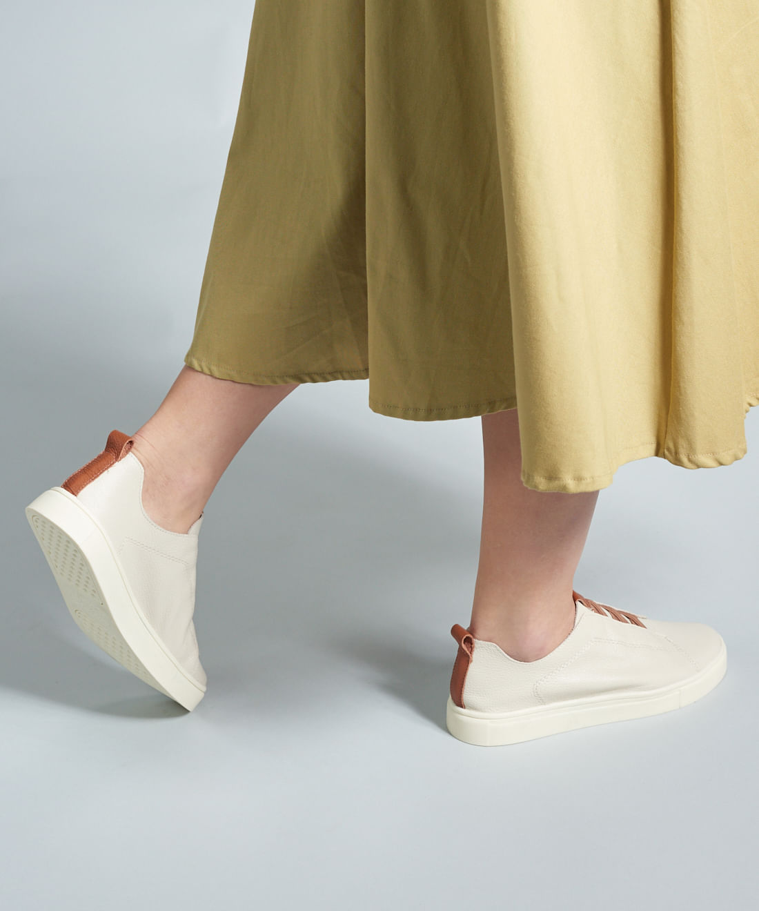 Tenis Couro Elastico Duo - Offwhite - Imagem 40