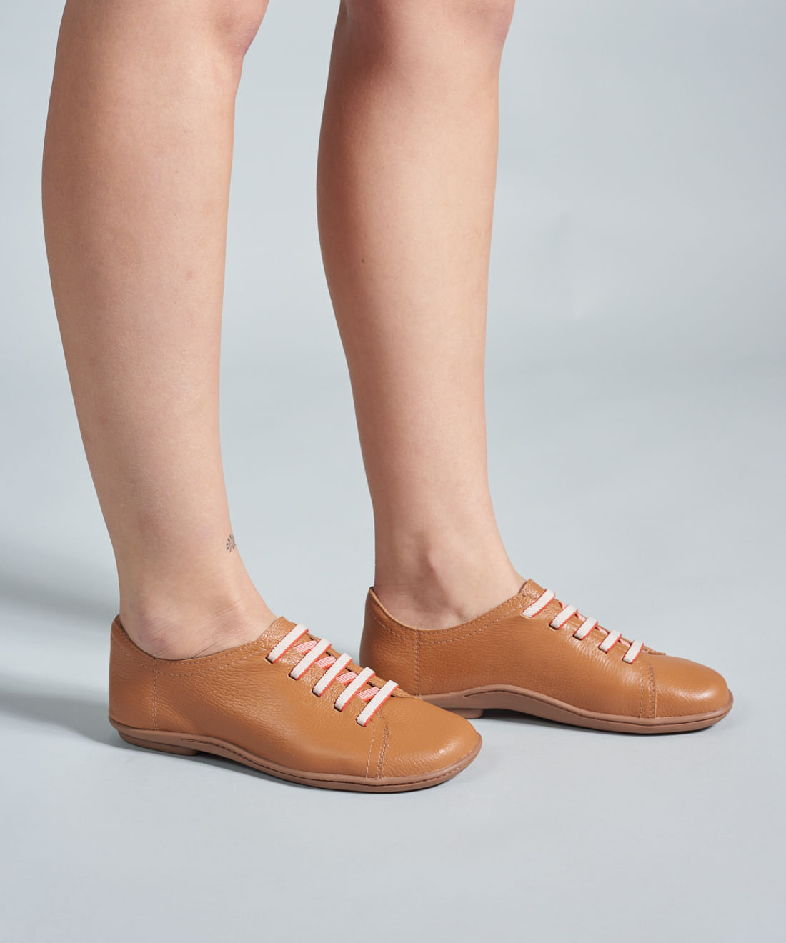 Tenis Couro Comfort Ellen - Caramelo - Imagem 5