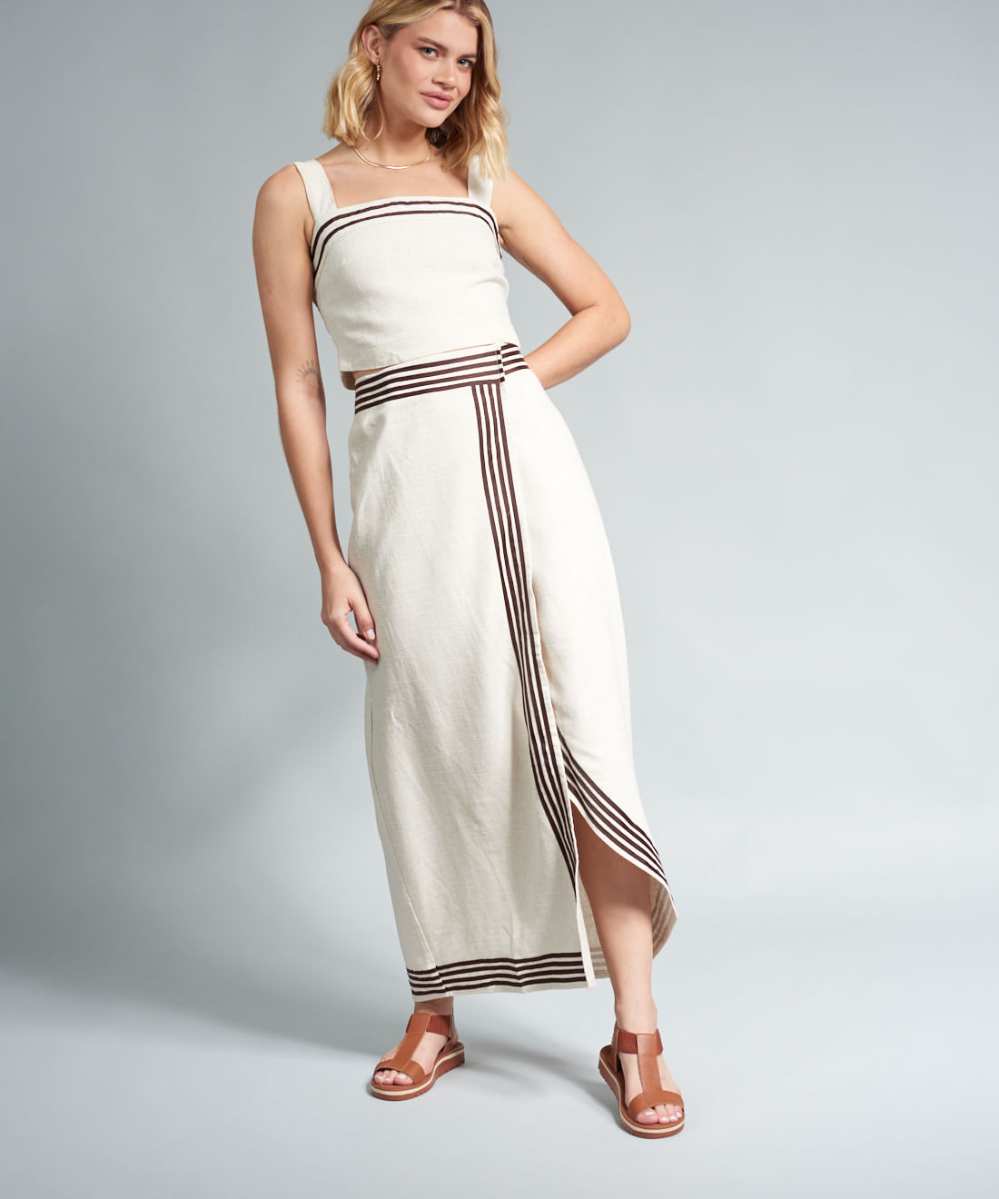 Rasteira Tratorada Elastico Couro - Mousse - Imagem 40