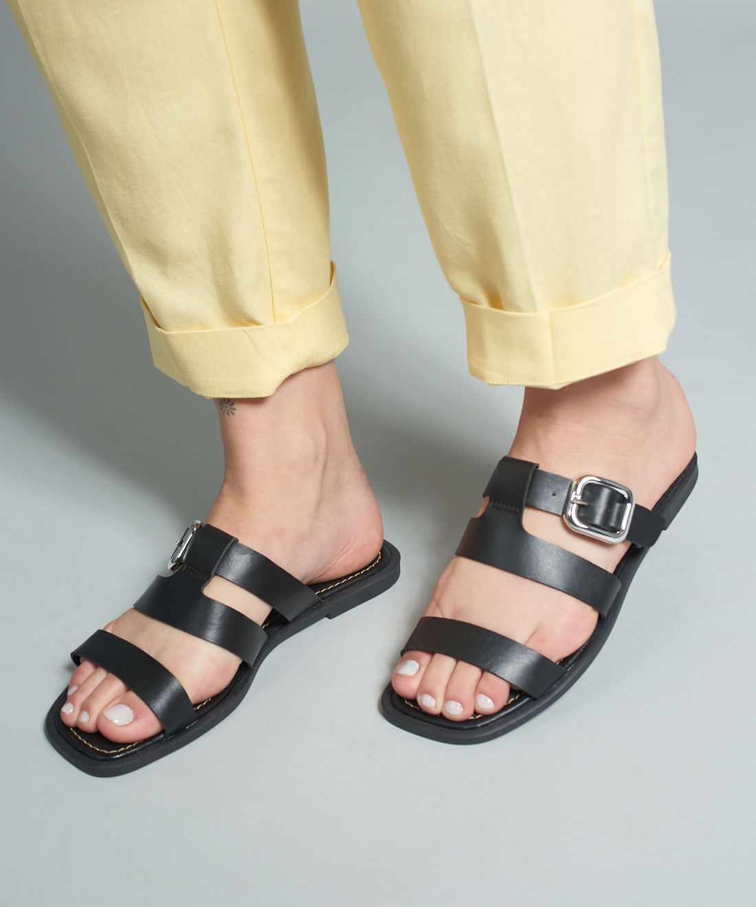 Rasteira Basica Soft Fivela - Preto - Imagem 25