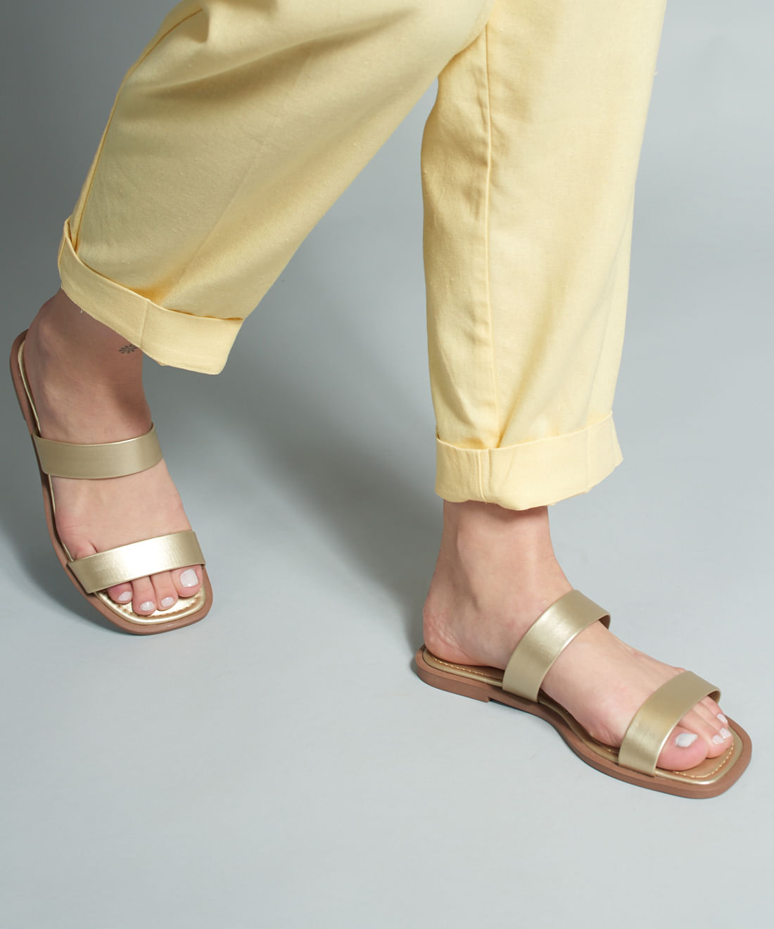 Rasteira Basica Soft Gabi - Prata Velho - Imagem 30