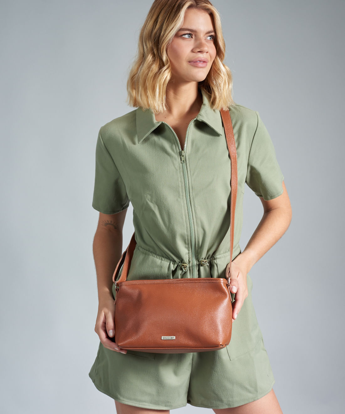 Bolsa p Couro Camila - Mousse - Imagem 4