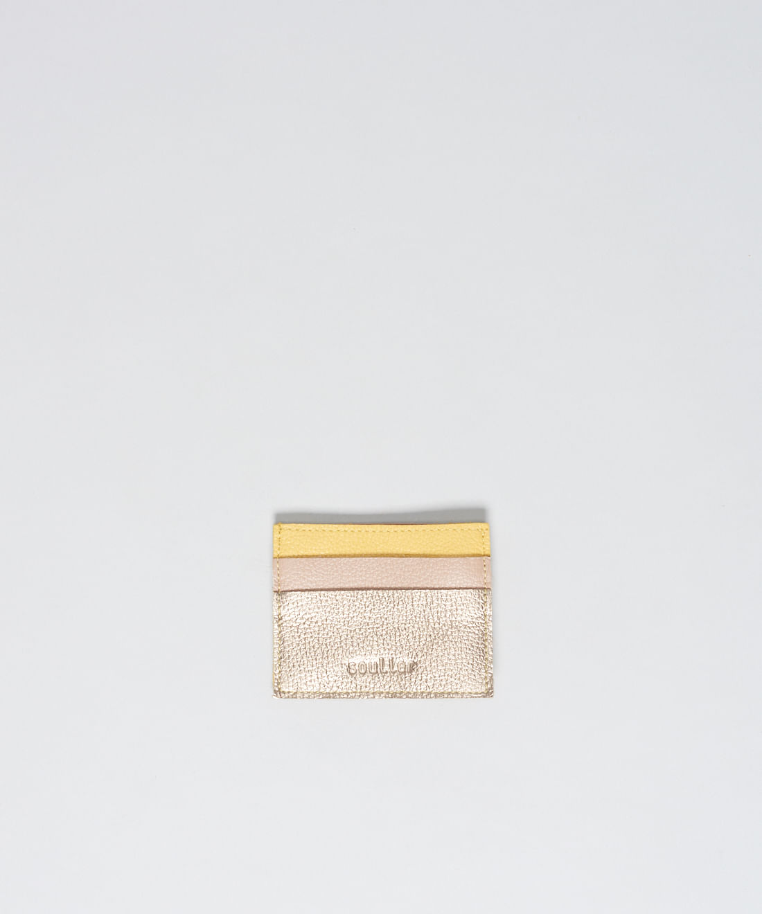 Porta Cartao Colors Marina - Camomila/Prata Velho