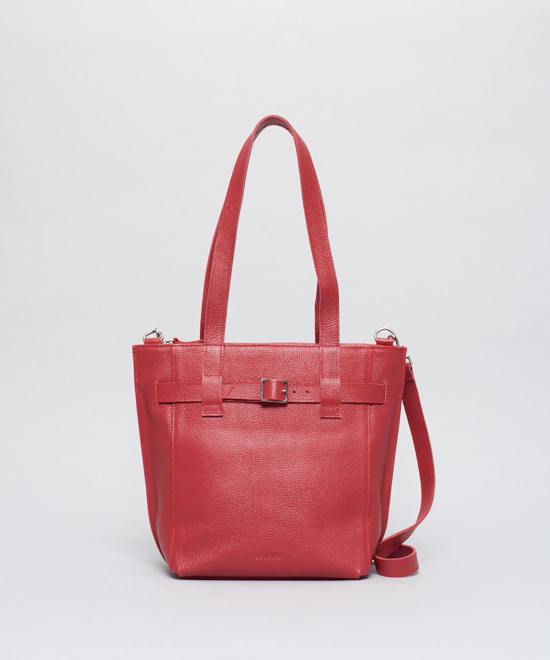 Bolsa m Couro Stella - Vermelho