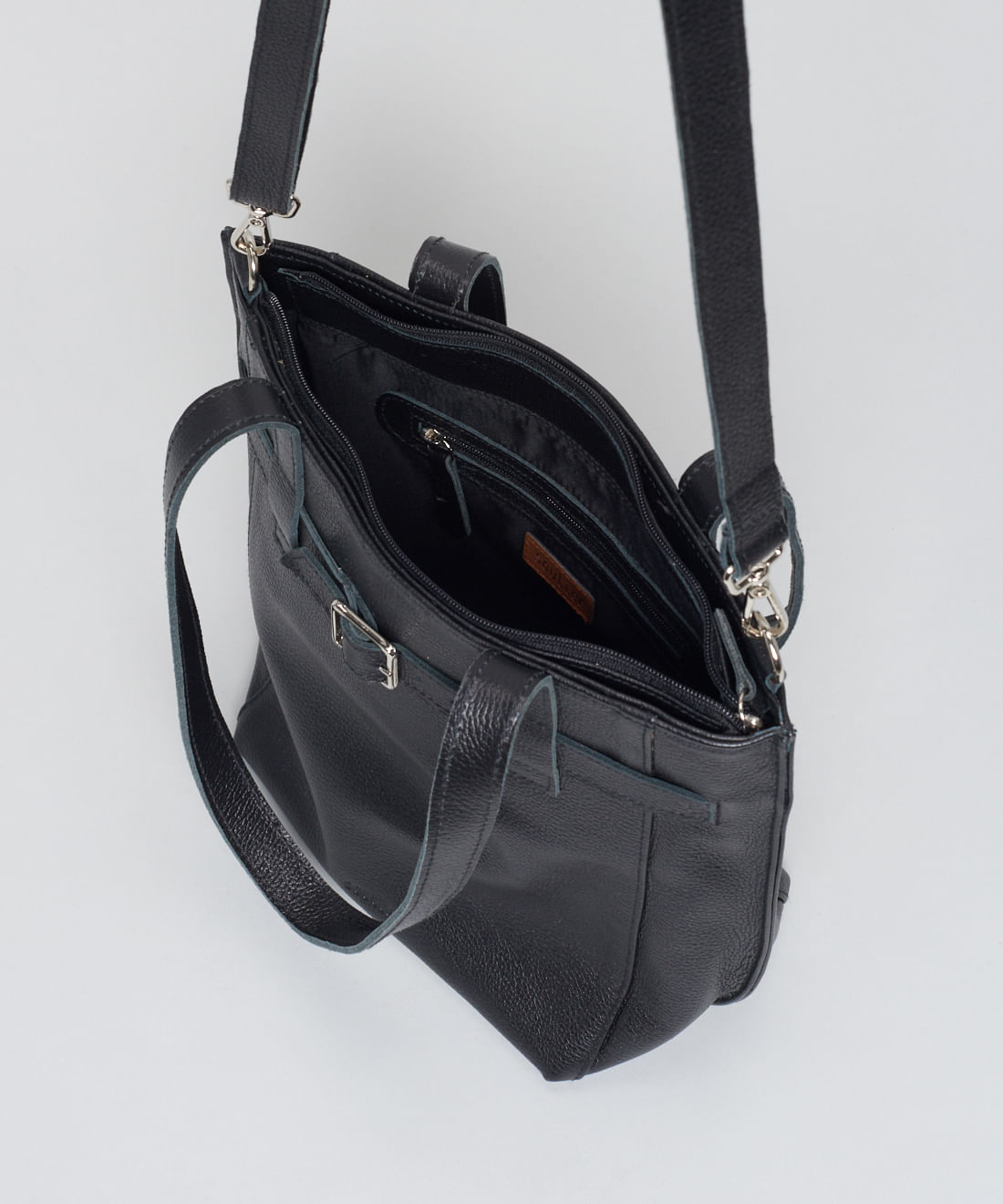 Bolsa m Couro Stella - Preto - Imagem 5