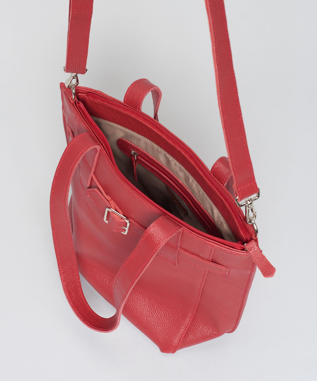 Bolsa m Couro Stella - Vermelho - Imagem 5