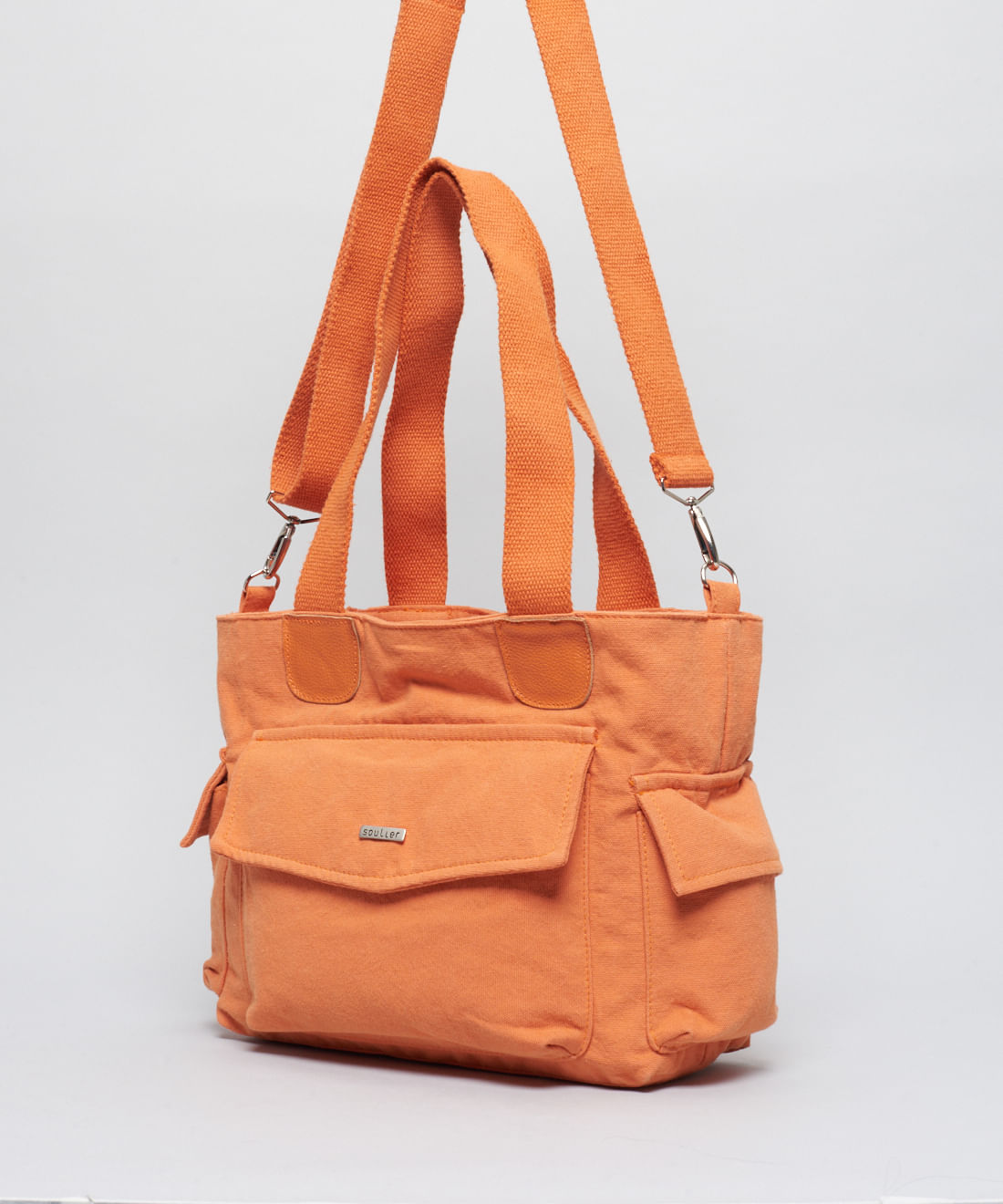 Bolsa m Lona Luisa - Tangerina - Imagem 2