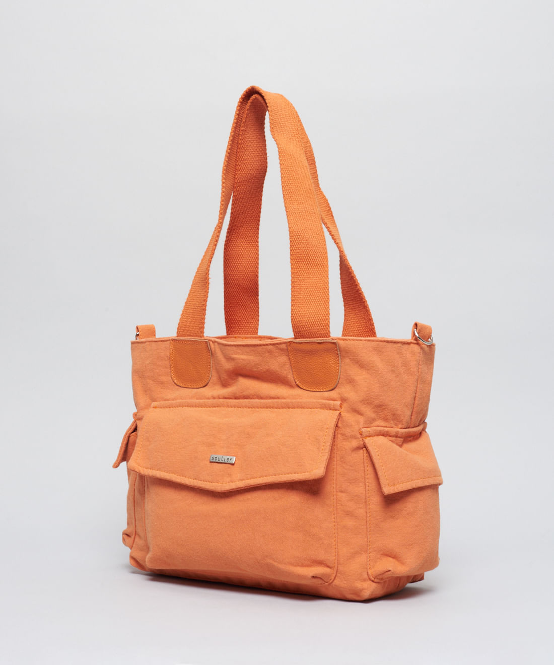 Bolsa m Lona Luisa - Tangerina - Imagem 3