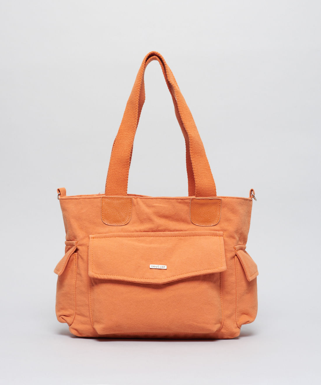 Bolsa m Lona Luisa - Tangerina - Imagem 4