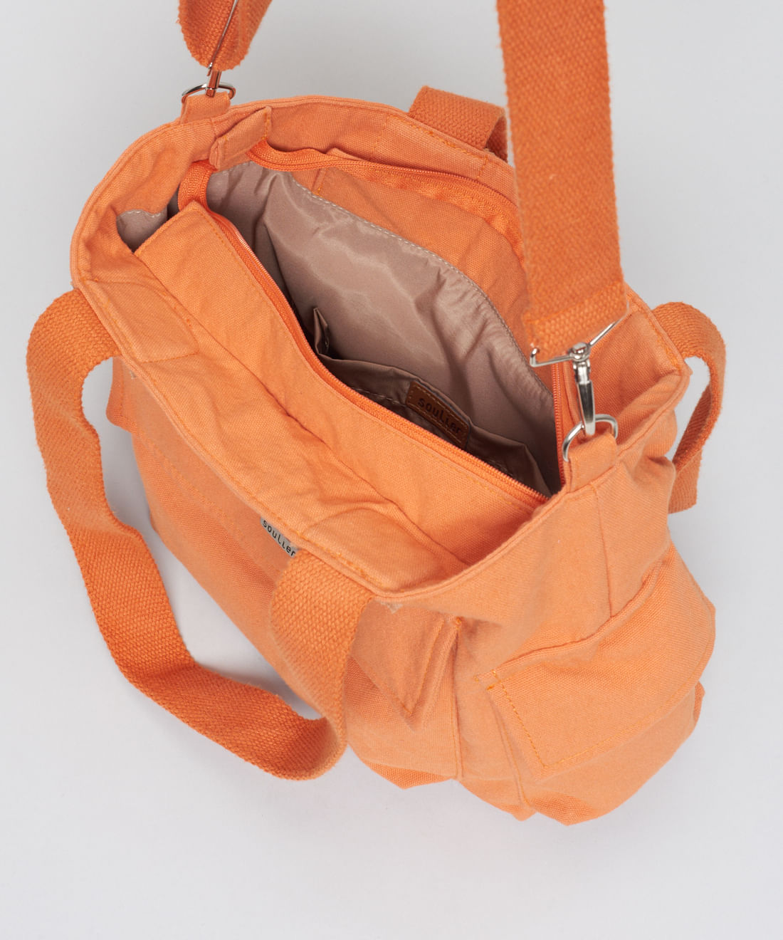 Bolsa m Lona Luisa - Tangerina - Imagem 5
