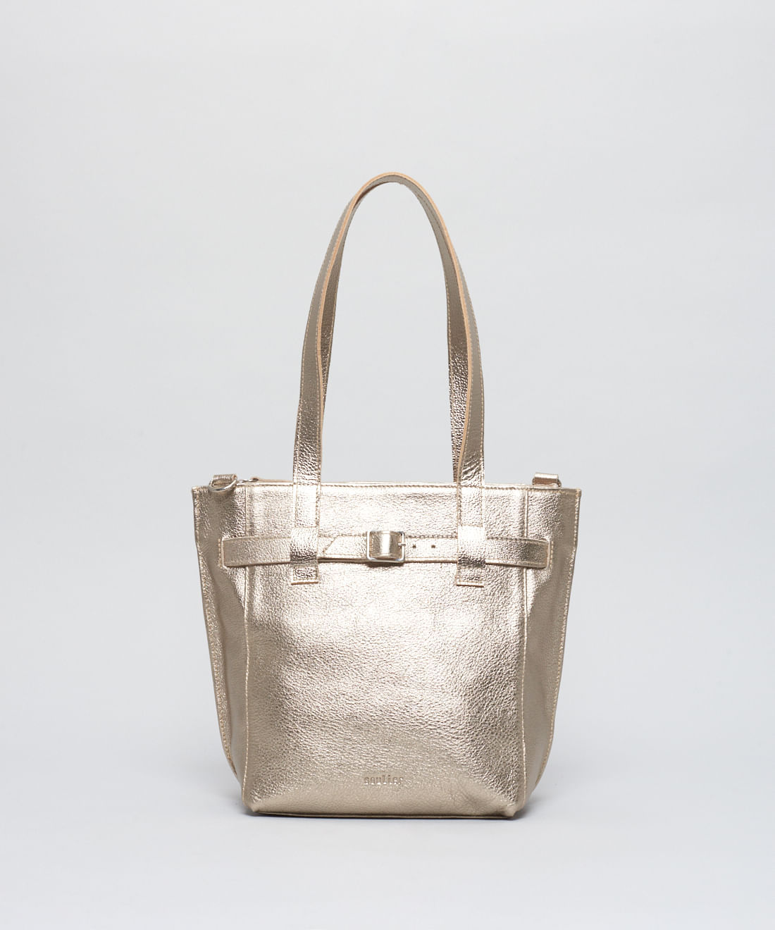 Bolsa m Couro Stella - Prata Velho - Imagem 4