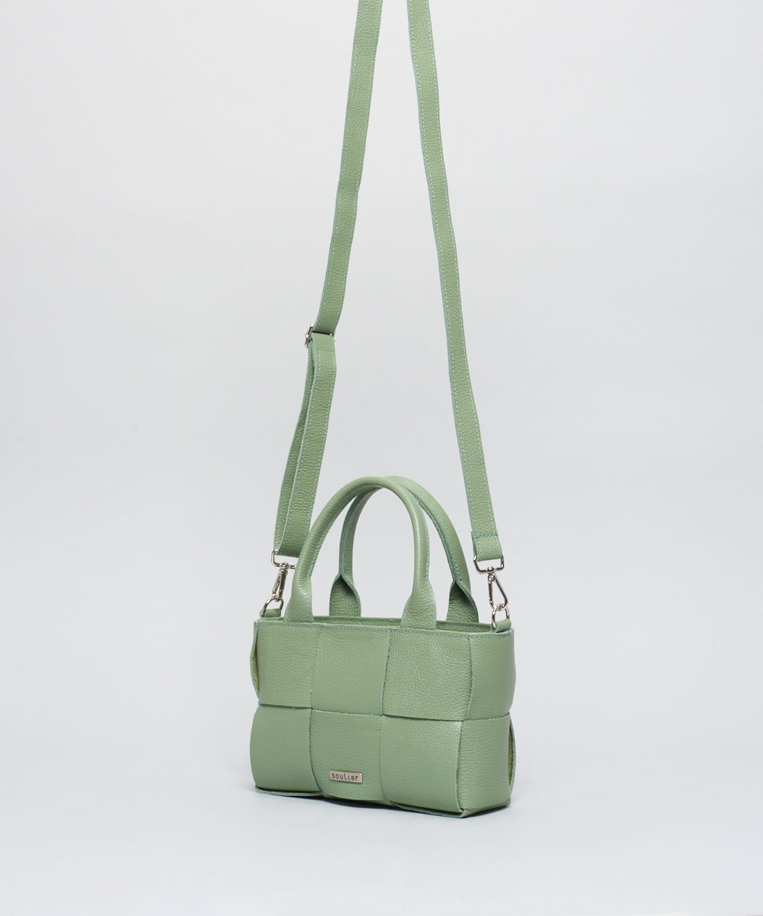 Bolsa p Couro Tresse - Pistache - Imagem 2