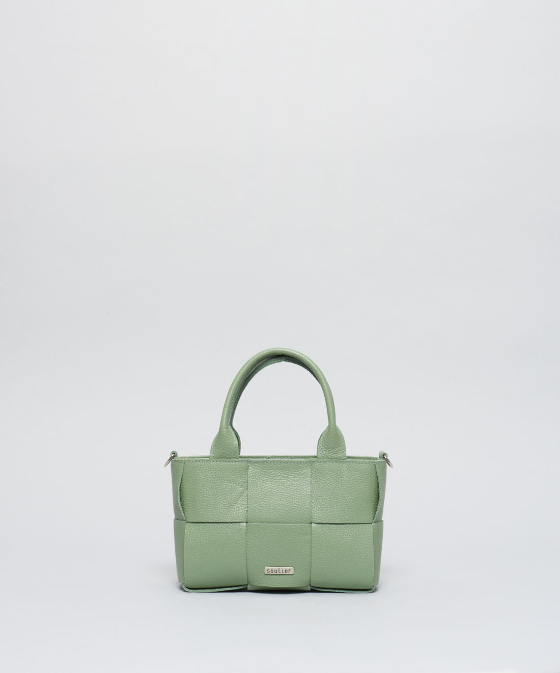 Bolsa p Couro Tresse - Pistache - Imagem 4