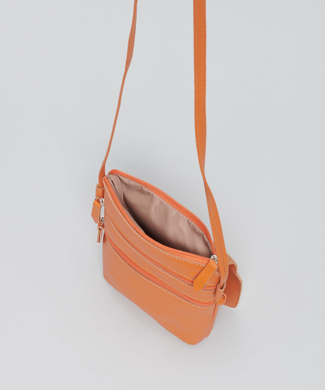Bolsinha Duo Zip - Tangerina - Imagem 3