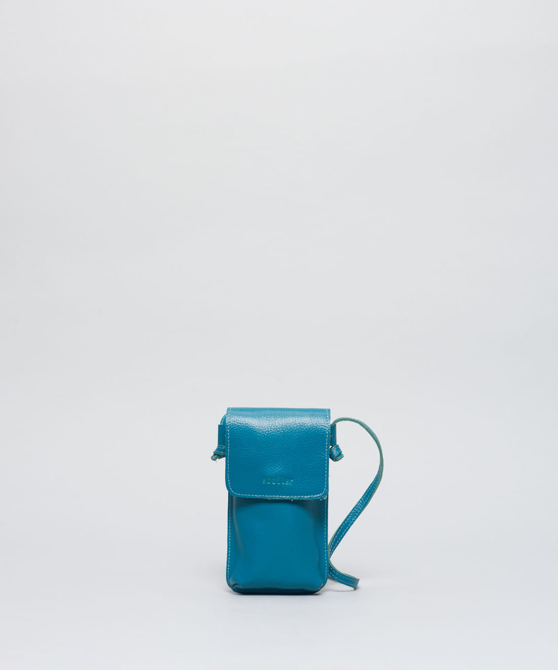 Bolsa p Couro Beatriz - Petroleo