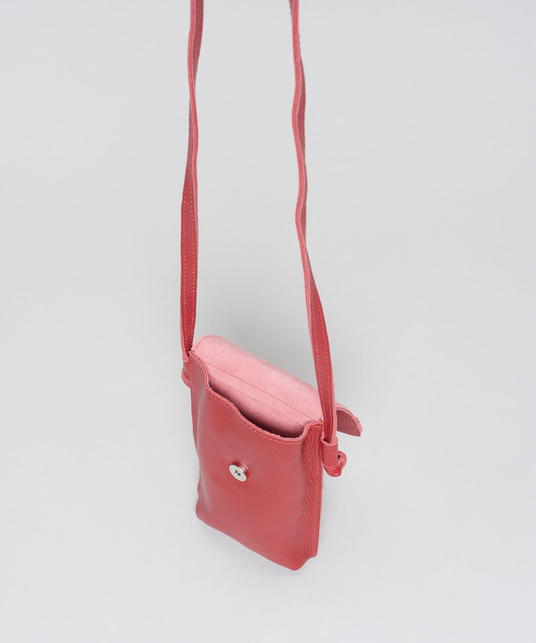 Bolsa p Couro Beatriz - Vermelho - Imagem 3