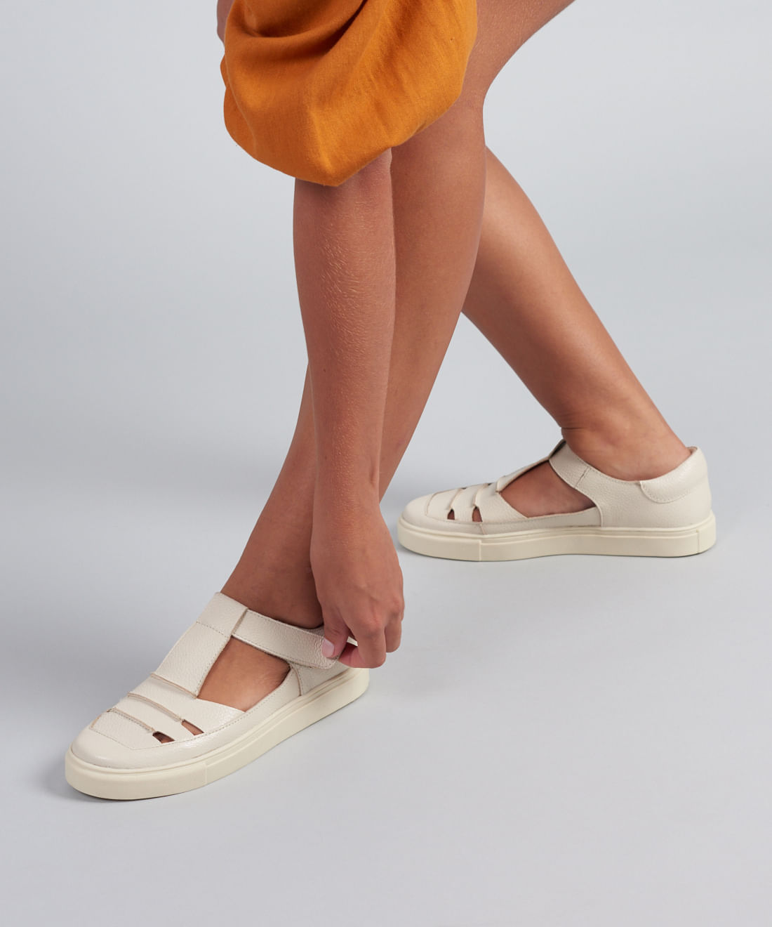 Tenis Aberto Recortes - Offwhite - Imagem 30