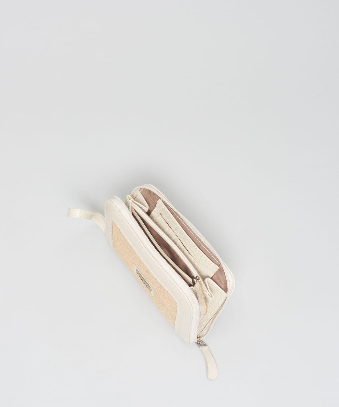 Carteira Couro Rafia - Palha Natural - Imagem 3