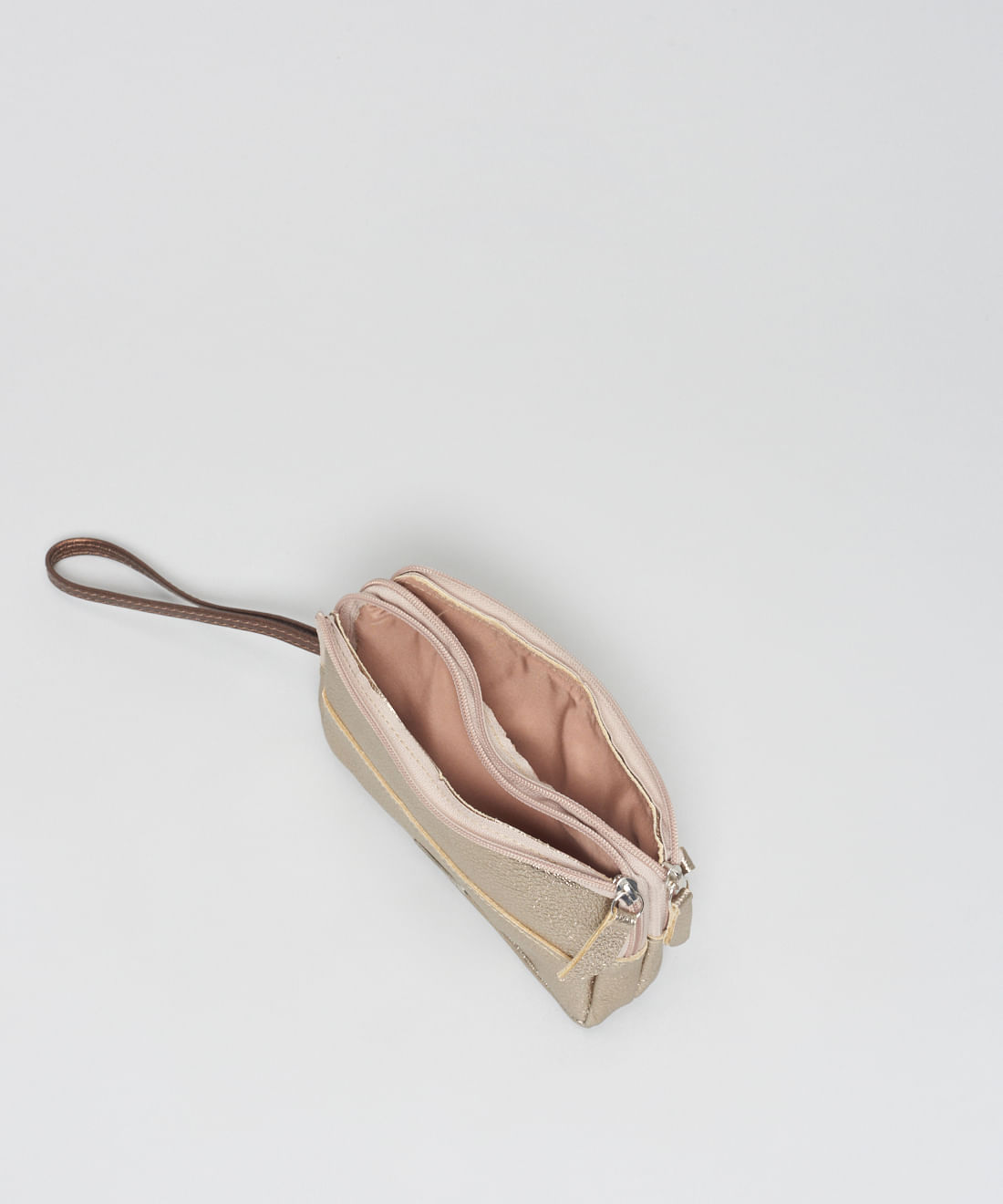 Case Duplo Ziper - Prata Velho/Bronze - Imagem 3