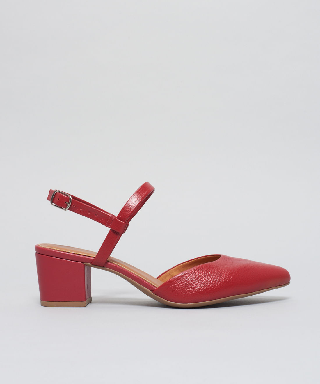 Scarpin Couro Antonela - Vermelho - Imagem 16