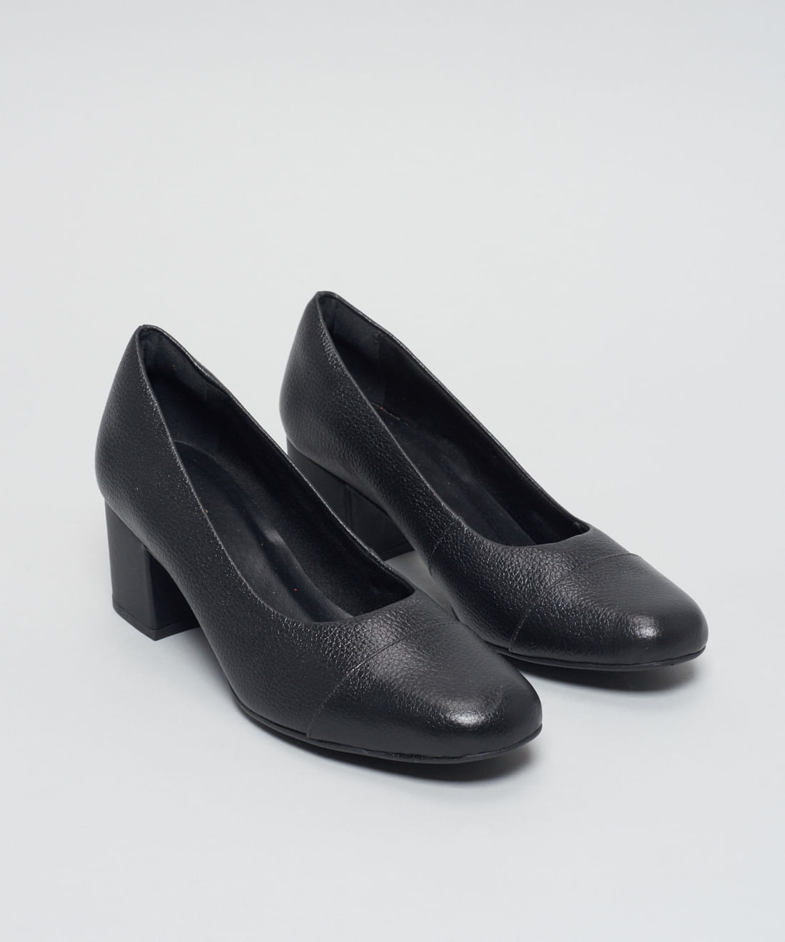 Scarpin Couro Biqueira - Preto - Imagem 7