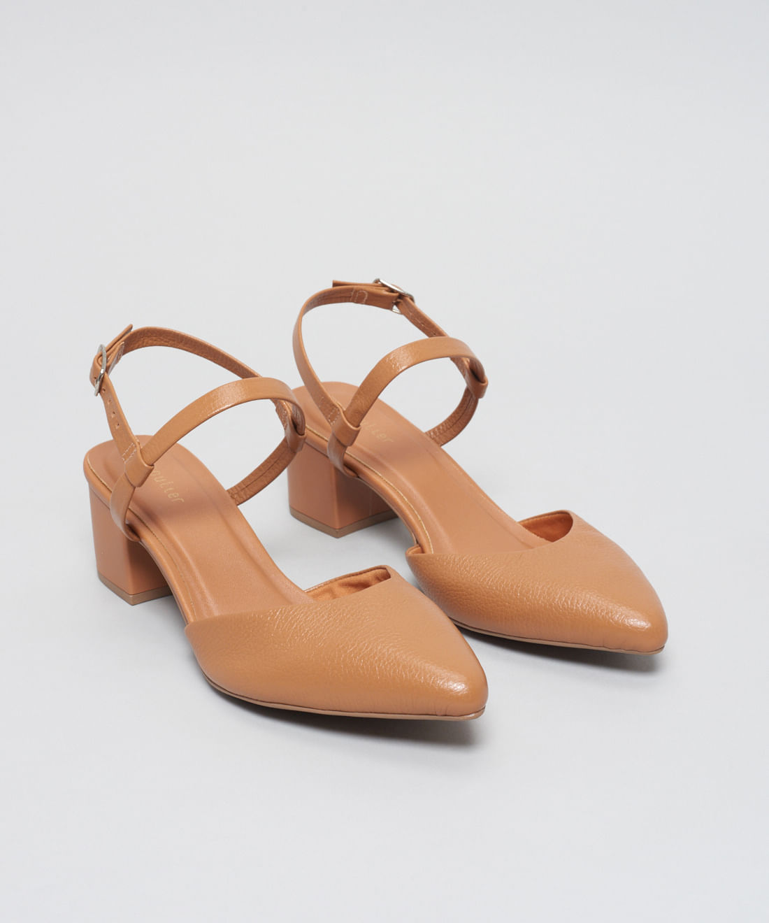 Scarpin Couro Antonela - Caramelo - Imagem 7