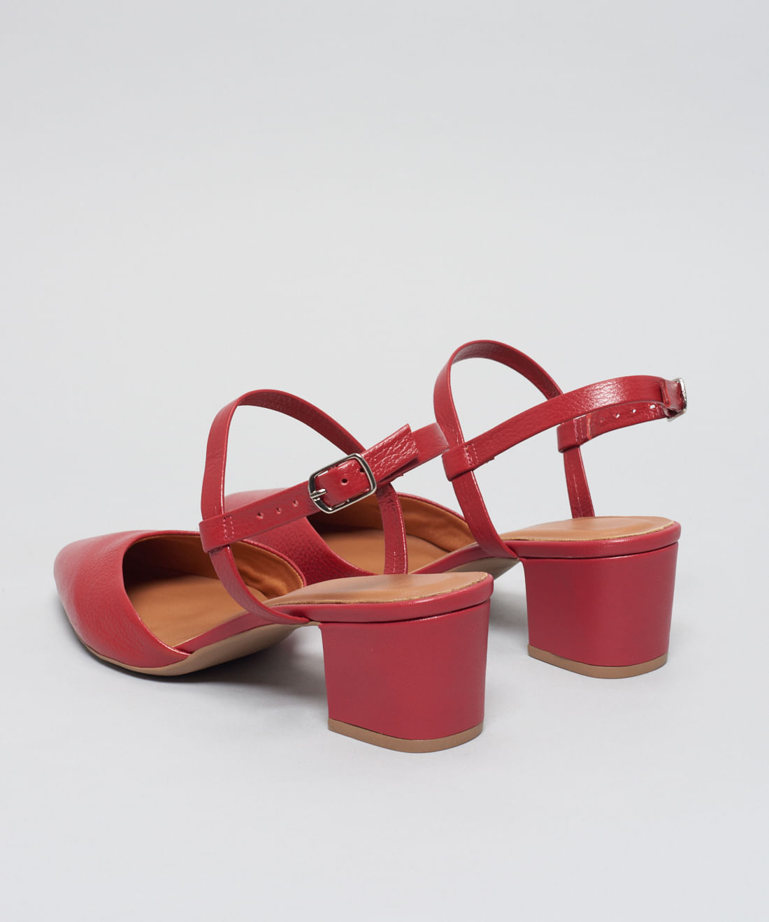 Scarpin Couro Antonela - Vermelho - Imagem 3