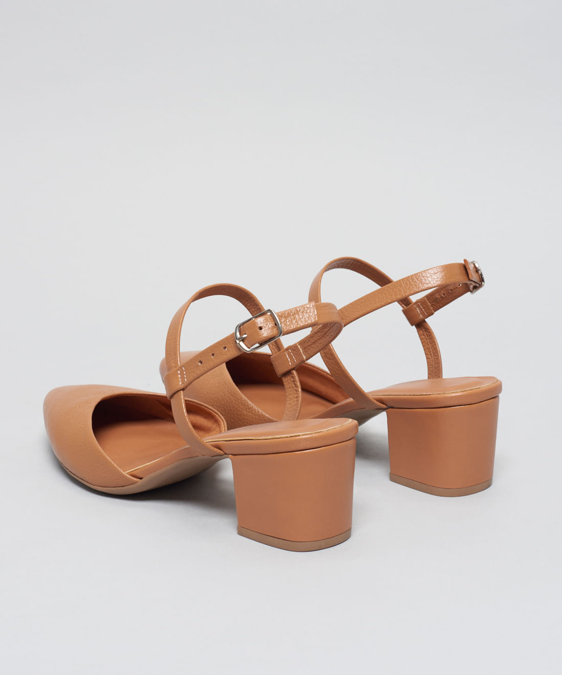 Scarpin Couro Antonela - Caramelo - Imagem 3