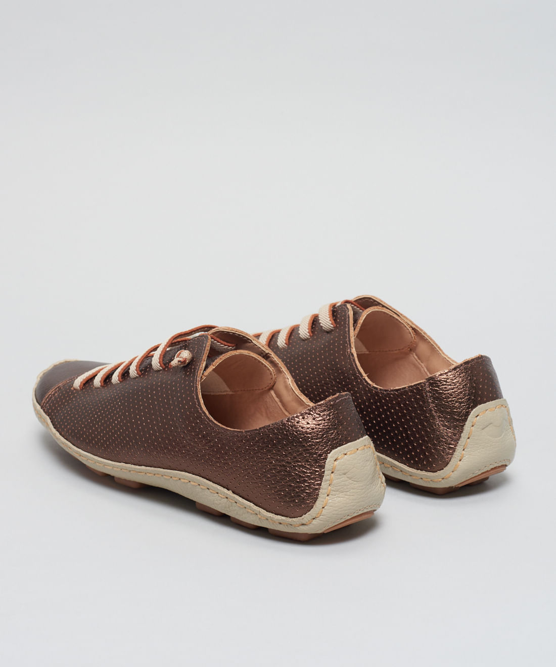 Tenis Perfuros Bicolor - Bronze - Imagem 28