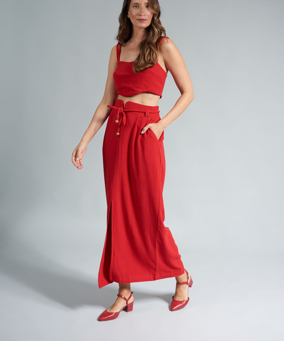 Scarpin Couro Antonela - Vermelho - Imagem 30