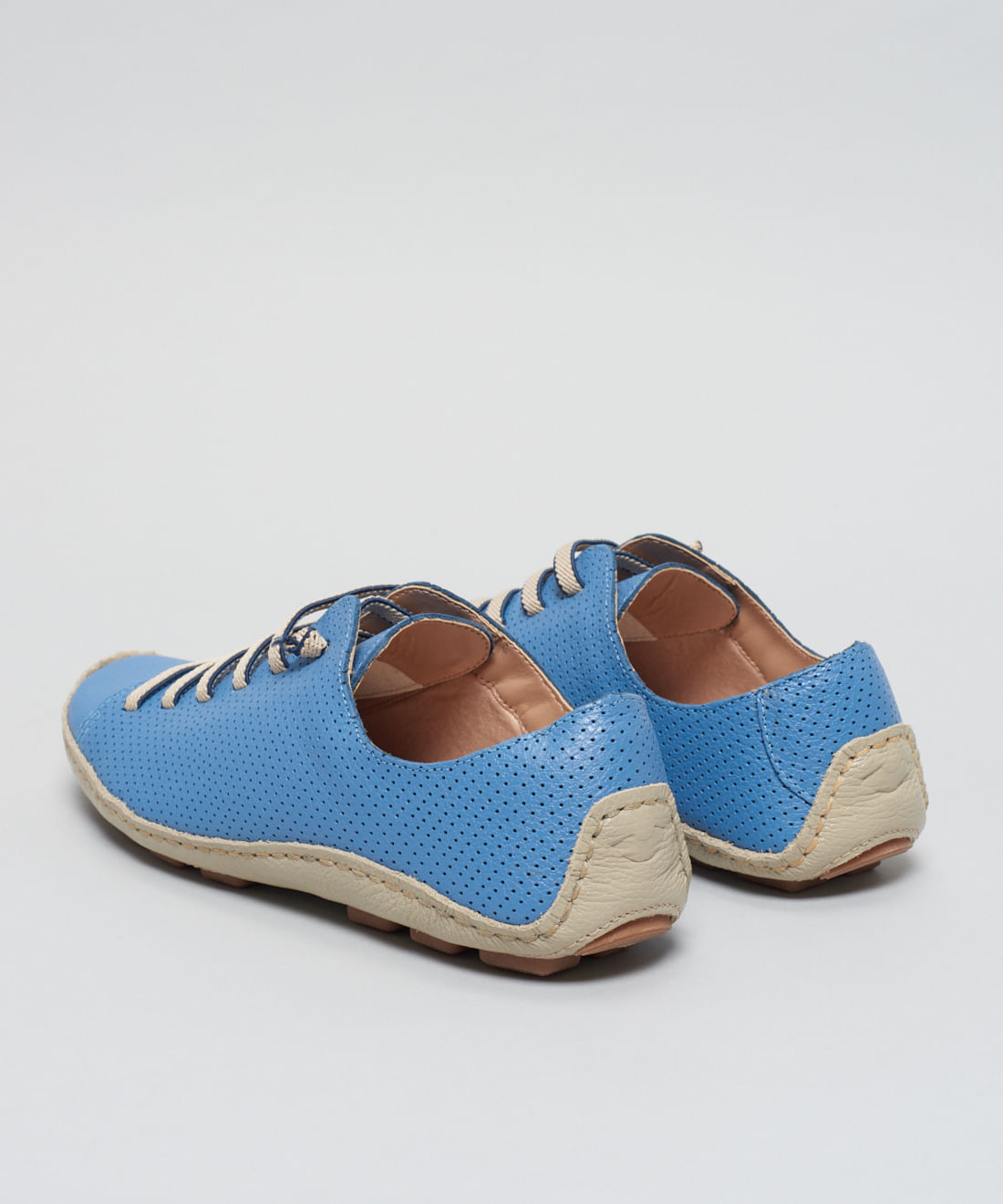 Tenis Perfuros Bicolor - Azul Safira - Imagem 8
