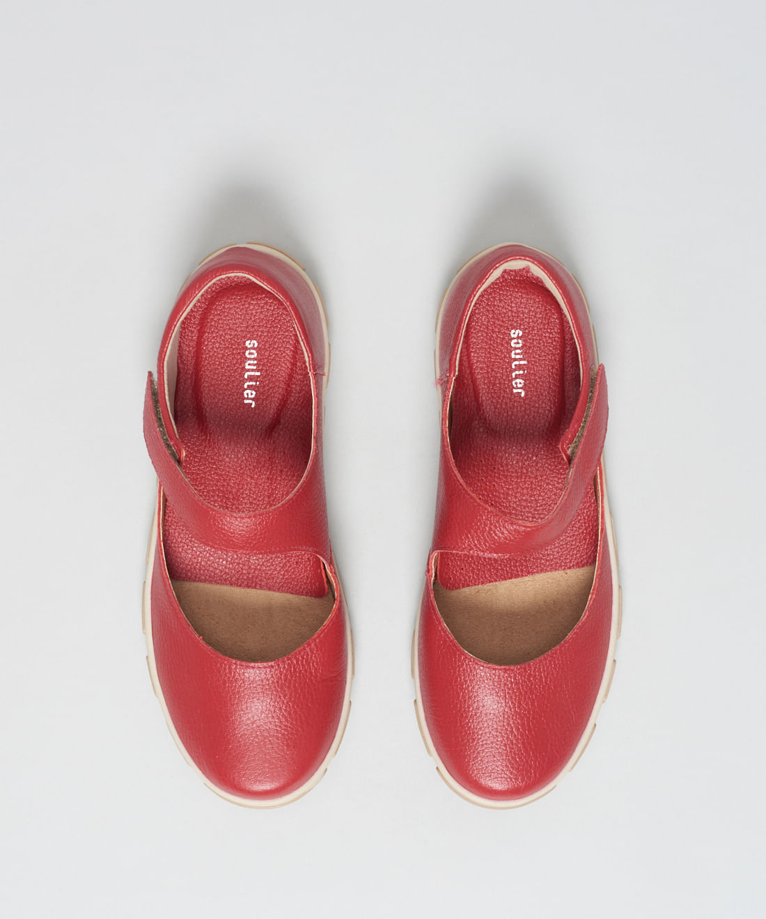 Sapatilha Frances Couro Vivian - Vermelho - Imagem 24