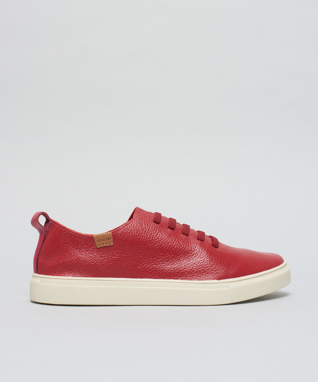 Tenis Couro Elastico Liso - Vermelho - Imagem 11