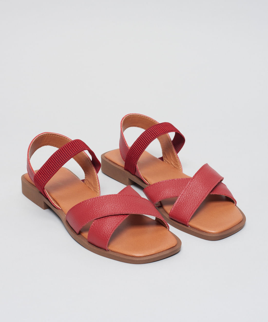 Rasteira Couro Tereza - Vermelho - Imagem 2