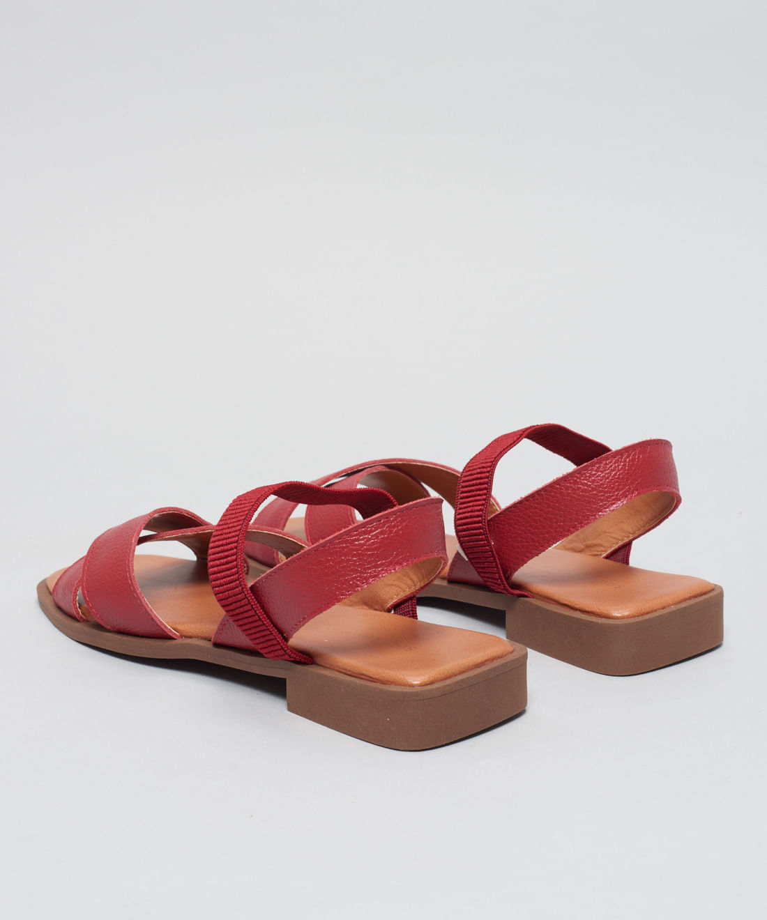 Rasteira Couro Tereza - Vermelho - Imagem 3