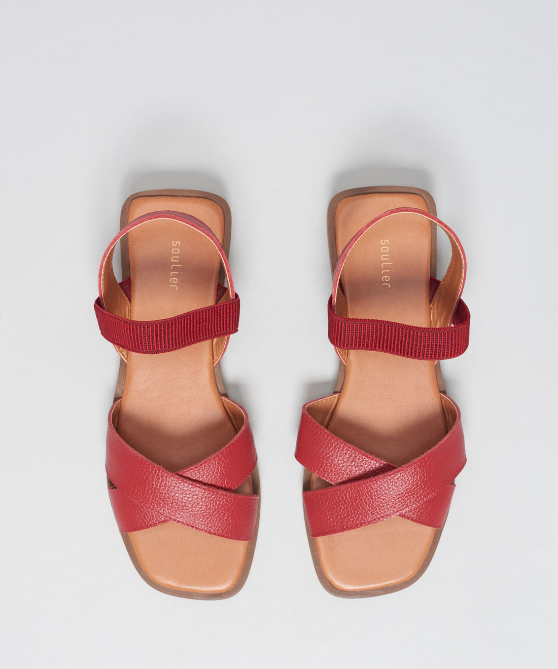 Rasteira Couro Tereza - Vermelho - Imagem 4