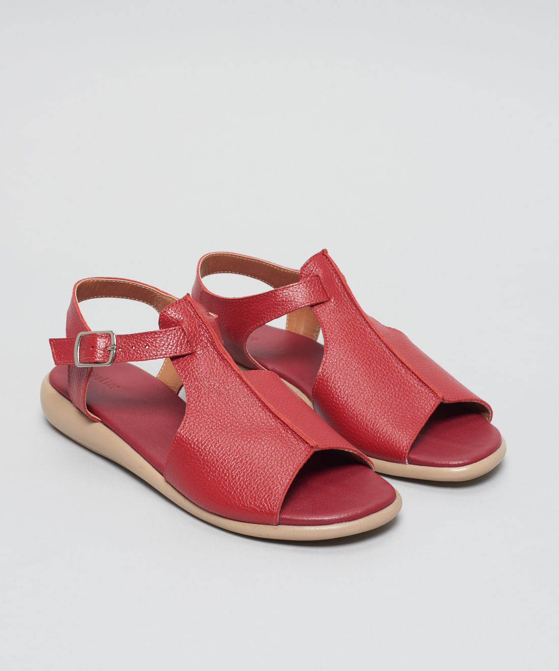 Rasteira Couro Patricia - Vermelho - Imagem 32