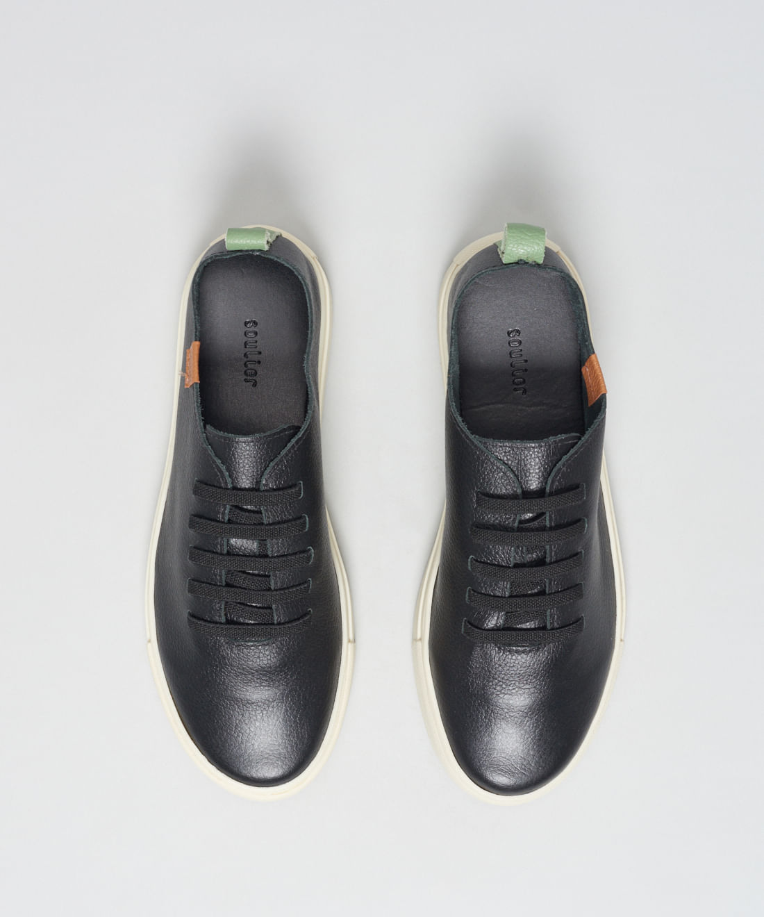 Tenis Couro Elastico Liso - Preto - Imagem 14