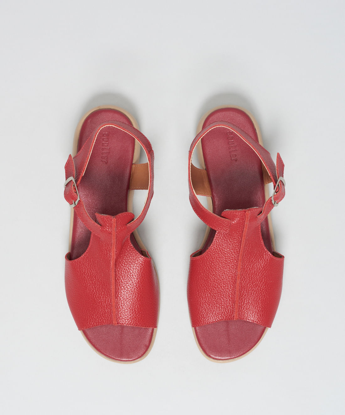 Rasteira Couro Patricia - Vermelho - Imagem 19