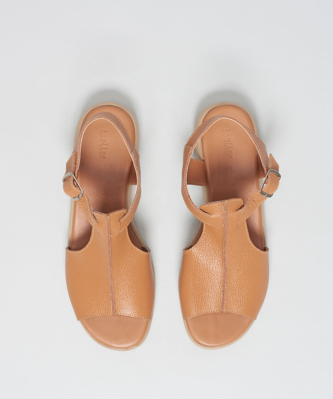 Rasteira Couro Patricia - Caramelo - Imagem 4