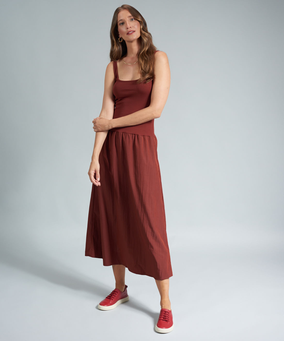 Tenis Couro Elastico Liso - Vermelho - Imagem 20