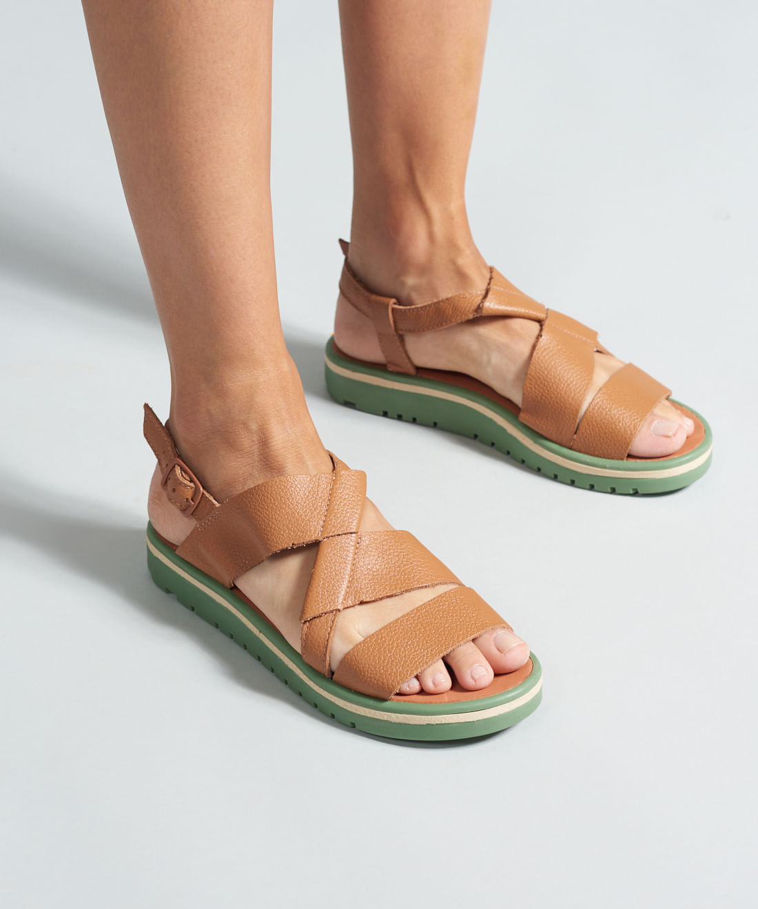 Rasteira Tratorada Nat - Caramelo - Imagem 10