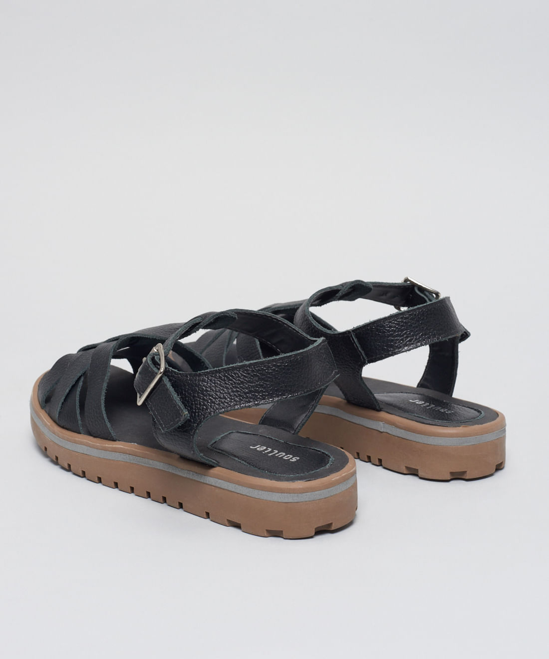 Rasteira Tratorada Ellen - Preto - Imagem 33