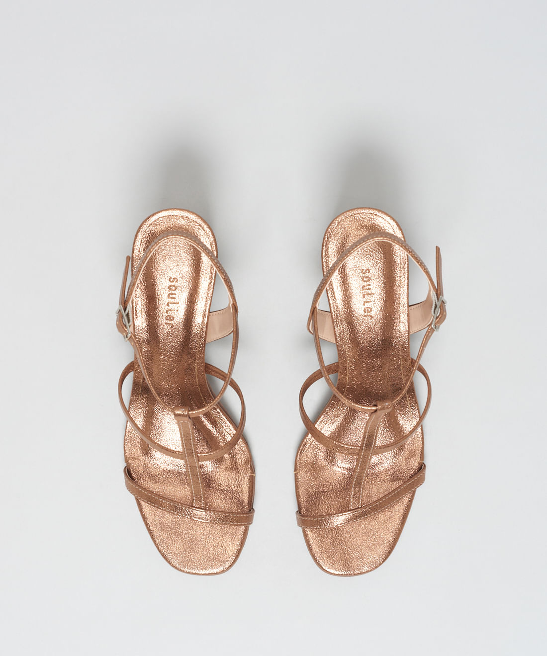 Sandalia Soft Salto Festa - Bronze - Imagem 19