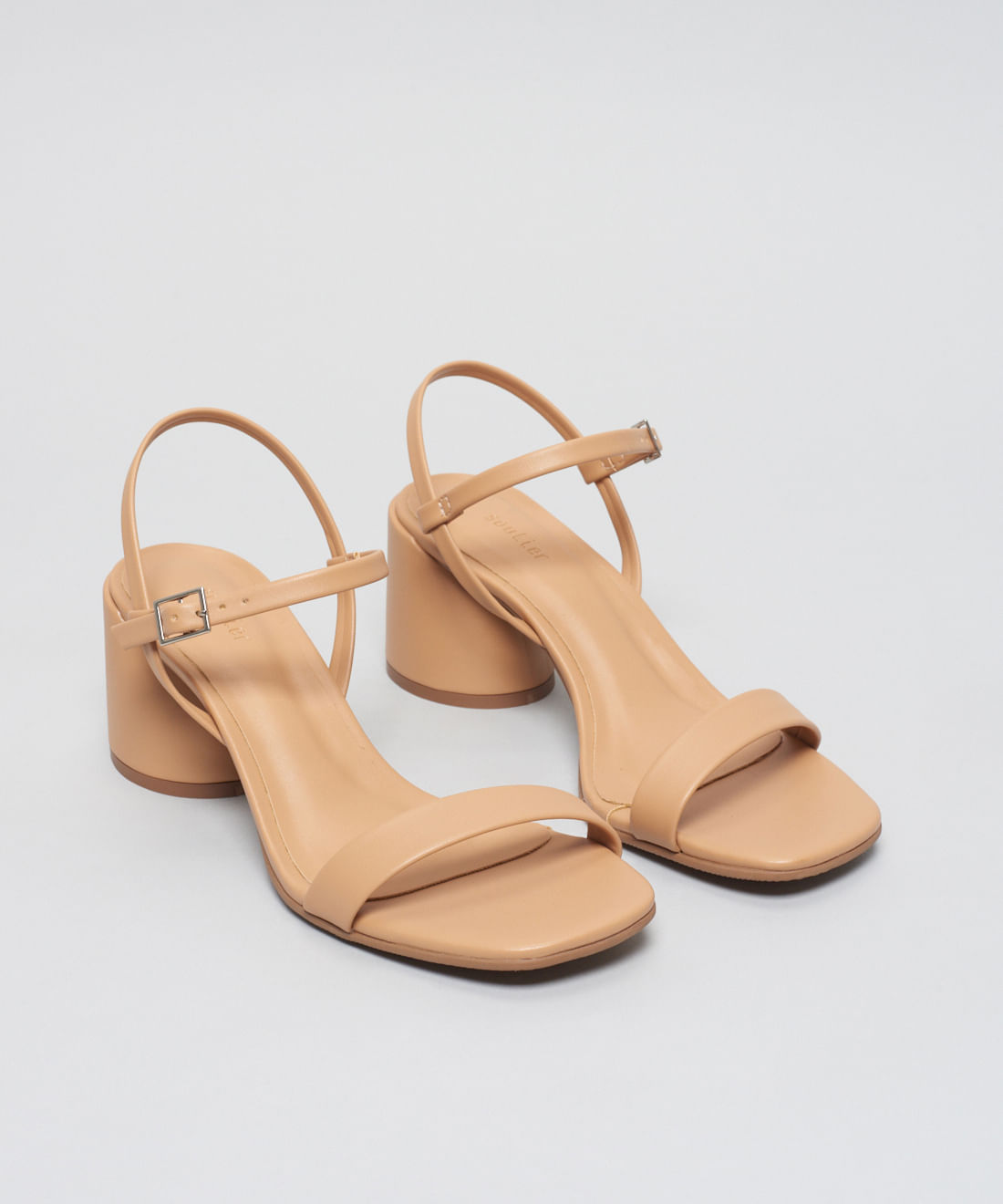 Sandalia Media Soft Bloco - Caramelo - Imagem 2