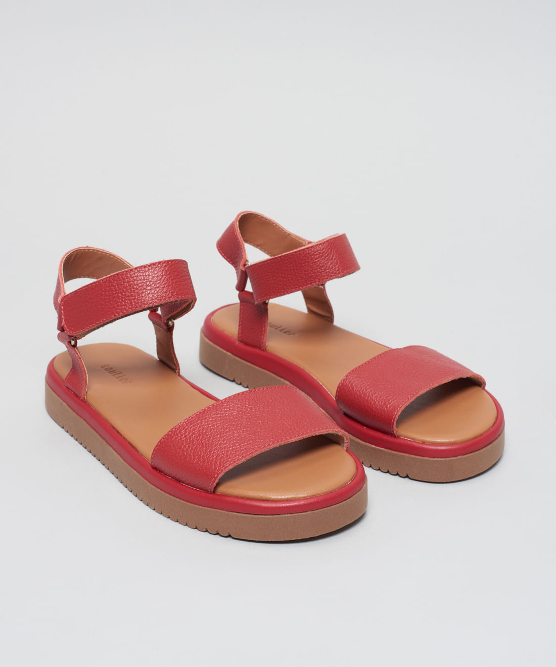 Flat Couro Joana - Vermelho - Imagem 2