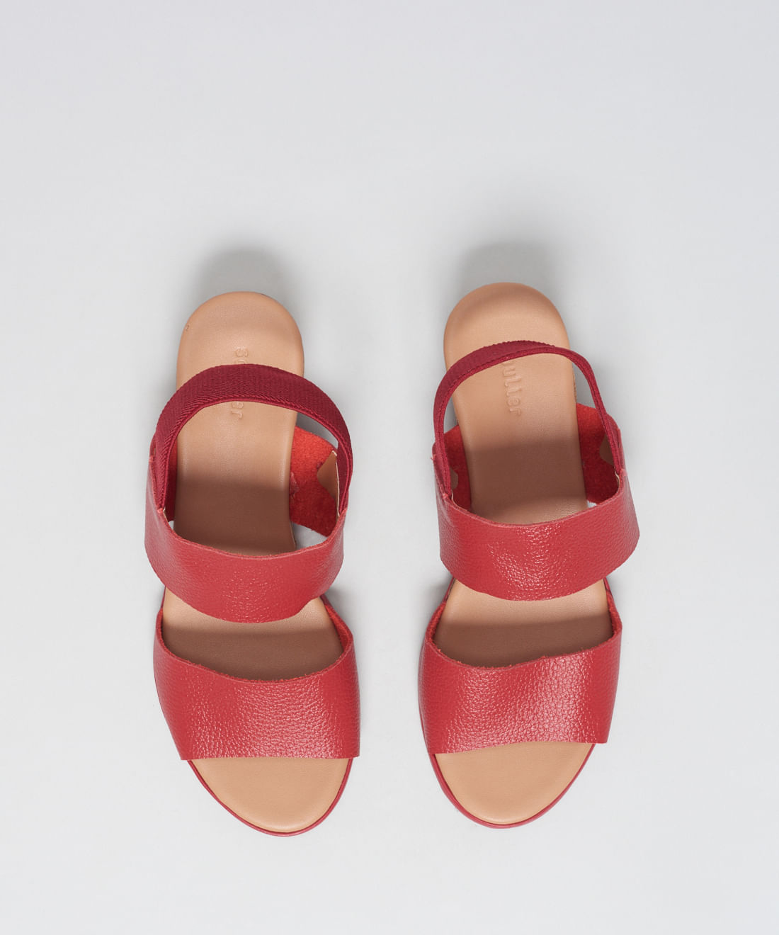 Anabela Couro Elastico Traseiro - Vermelho - Imagem 14