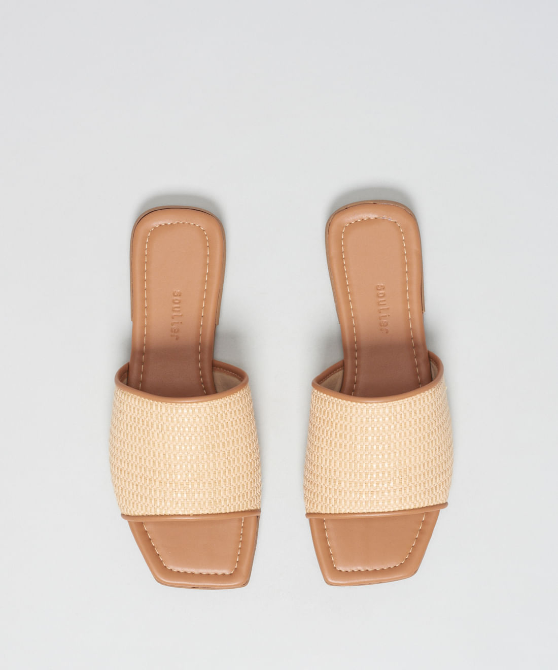 Rasteira Rafia Basica - Palha Natural - Imagem 24